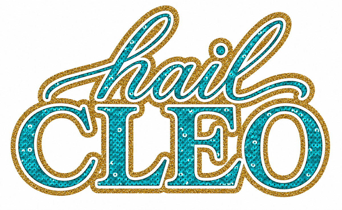Hail Cleo- Turquoise/ Gold
